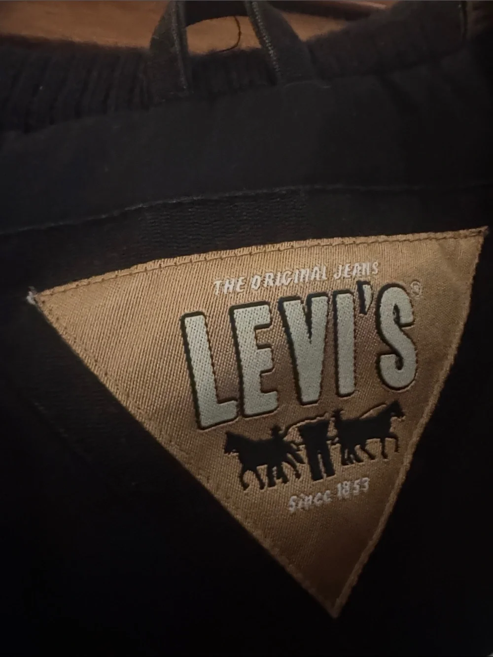 Levi's Black Hooded Field Jacket with Four Flap Pockets